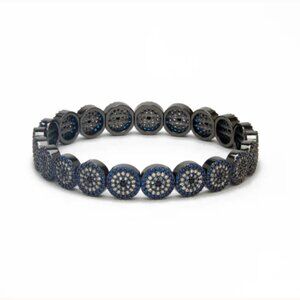 LISA GOZLAN THE ETERNAL EVIL EYE BRACELET SIZE 7